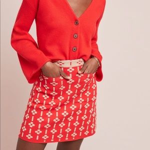 Anthropologie Quant Mini Skirt